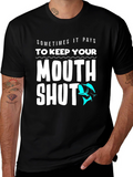 Keep Your Mouth Shut Funny Fishing T-Shirt