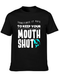Keep Your Mouth Shut Funny Fishing T-Shirt