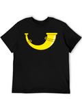 Yellow Bugle Horn Black T-Shirt