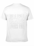 Feminist Slogan T-Shirt - Black Graphic Tee