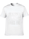 Feminist Slogan T-Shirt - Black Graphic Tee