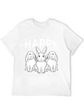 Rabbit Lover T-Shirt: Rabbits Make Me Happy