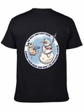 Funny Snowman & Rabbit Graphic Tee