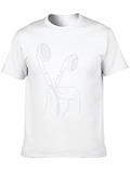 Earphone Graphic Black T-Shirt