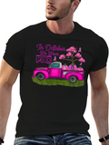 October Breast Cancer Awareness Pink Truck T-Shirt