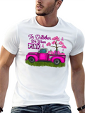 October Breast Cancer Awareness Pink Truck T-Shirt