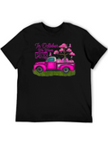 October Breast Cancer Awareness Pink Truck T-Shirt