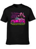 October Breast Cancer Awareness Pink Truck T-Shirt