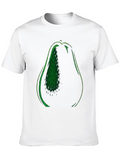 Avocado Graphic Tee - Black Cotton T-Shirt