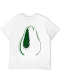 Avocado Graphic Tee - Black Cotton T-Shirt