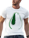 Avocado Graphic Tee - Black Cotton T-Shirt