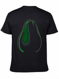 Avocado Graphic Tee - Black Cotton T-Shirt