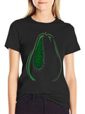 Avocado Graphic Tee - Black Cotton T-Shirt