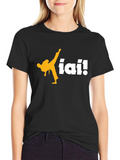 Iai! Martial Arts Kick T-Shirt - Black