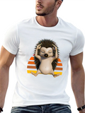 Meditating Hedgehog Graphic T-Shirt - Relaxed Fit