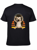 Meditating Hedgehog Graphic T-Shirt - Relaxed Fit