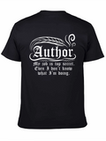 Author Top Secret Job Funny T-Shirt