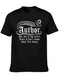 Author Top Secret Job Funny T-Shirt