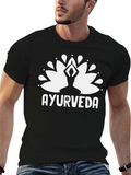 Ayurveda Lotus T-Shirt - Yoga & Wellness