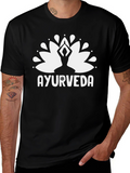 Ayurveda Lotus T-Shirt - Yoga & Wellness