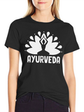 Ayurveda Lotus T-Shirt - Yoga & Wellness