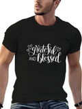 Grateful and Blessed Black T-Shirt