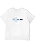 One Way Guitar Player Black T-Shirt