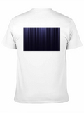 Mens Black T-Shirt with Abstract Blue Design