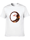 Phoenix Firebird Graphic Print Crewneck T-Shirt