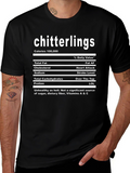 Chitterlings Nutrition Facts Funny Black T-Shirt