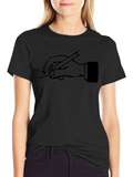 Graphic Tee - Hand Holding Pencil