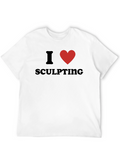 I Heart Sculpting Black Graphic Tee