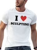 I Heart Sculpting Black Graphic Tee