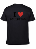 I Heart Sculpting Black Graphic Tee