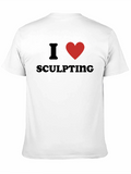I Heart Sculpting Black Graphic Tee