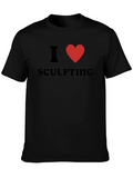I Heart Sculpting Black Graphic Tee