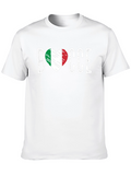 Bocce Italian Flag Heart T-Shirt