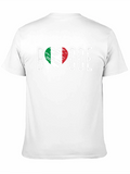 Bocce Italian Flag Heart T-Shirt