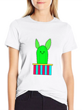 Cute Cactus Graphic Tee - Mens Black T-Shirt