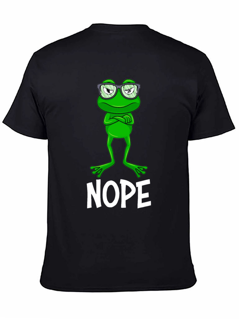 Nope Frog Graphic Tee - Funny Sarcastic T-Shirt