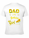 Dad of the Birthday Girl Sunflower T-Shirt
