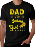 Dad of the Birthday Girl Sunflower T-Shirt