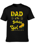 Dad of the Birthday Girl Sunflower T-Shirt