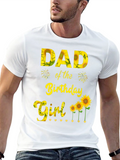 Dad of the Birthday Girl Sunflower T-Shirt
