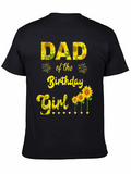 Dad of the Birthday Girl Sunflower T-Shirt