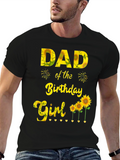 Dad of the Birthday Girl Sunflower T-Shirt