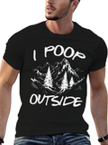 I Poop Outside Funny Hiking T-Shirt