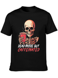 Dead Inside But Caffeinated Skeleton T-Shirt