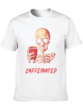 Dead Inside But Caffeinated Skeleton T-Shirt