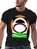 Abstract Graphic Black T-Shirt